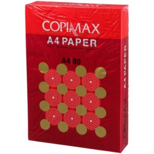 قیمت و خرید کاغذ A4 کپی مکس قرمز 80 گرم بسته 500 عددی