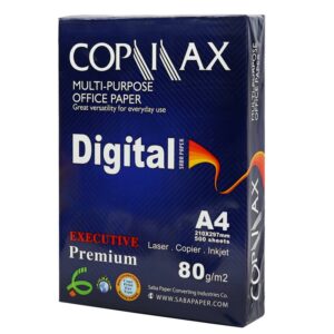 قیمت کاغذ A4 کپی مکس دیجیتال صبا 80 گرم بسته 500 عددی