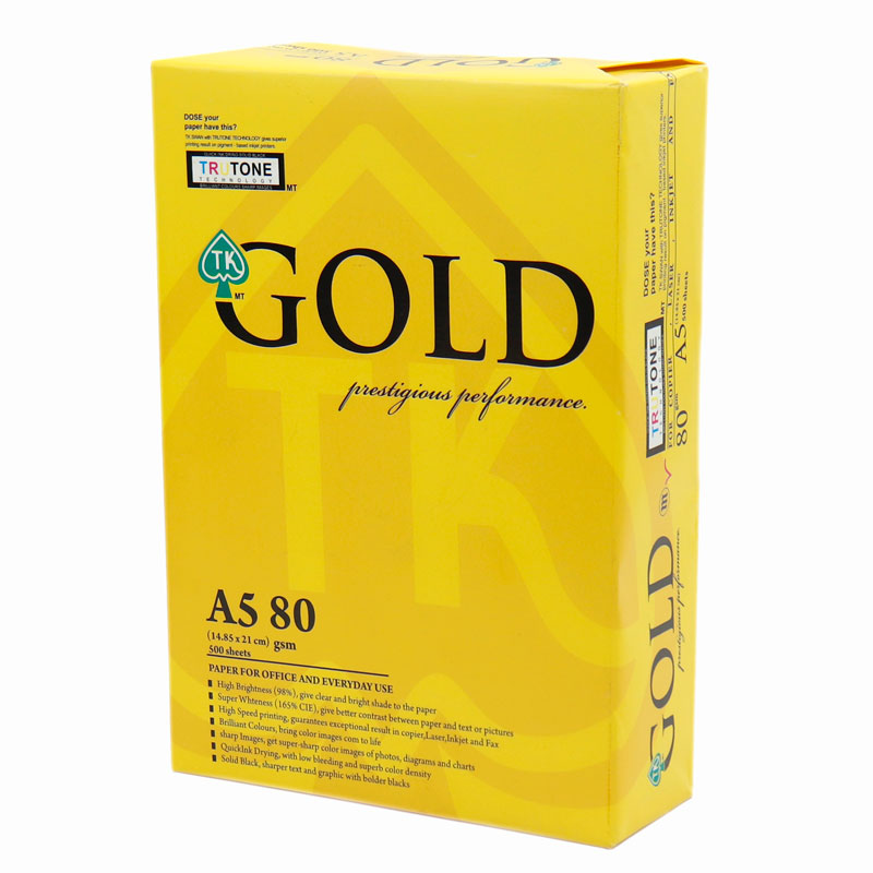 قیمت و خرید کاغذ A5 گلد 80 گرم بسته 500 عددی قیمت و خرید کاغذ A5 گلد 80 گرم بسته 500 عددی