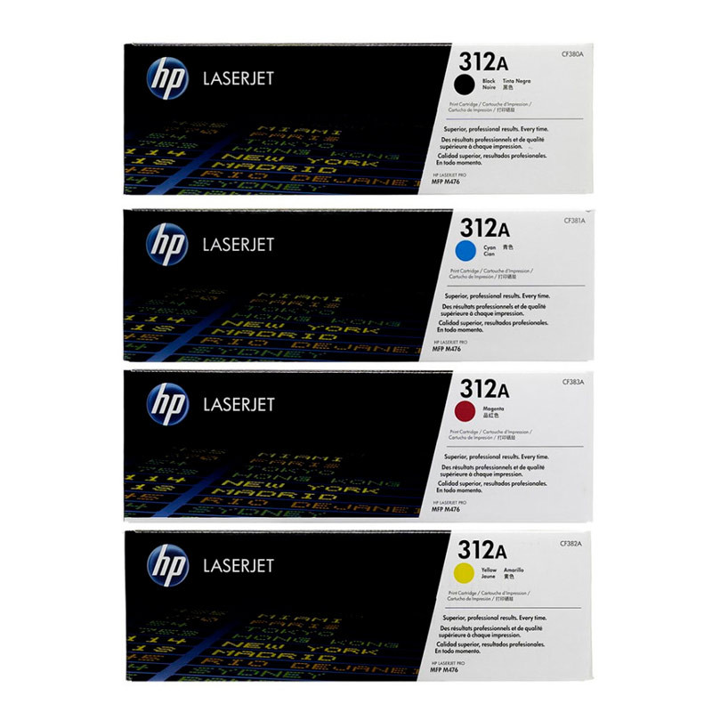 مشخصات و خرید کارتریج لیزری رنگی HP LaserJet 312A بسته 4 عددی | تکنوسان